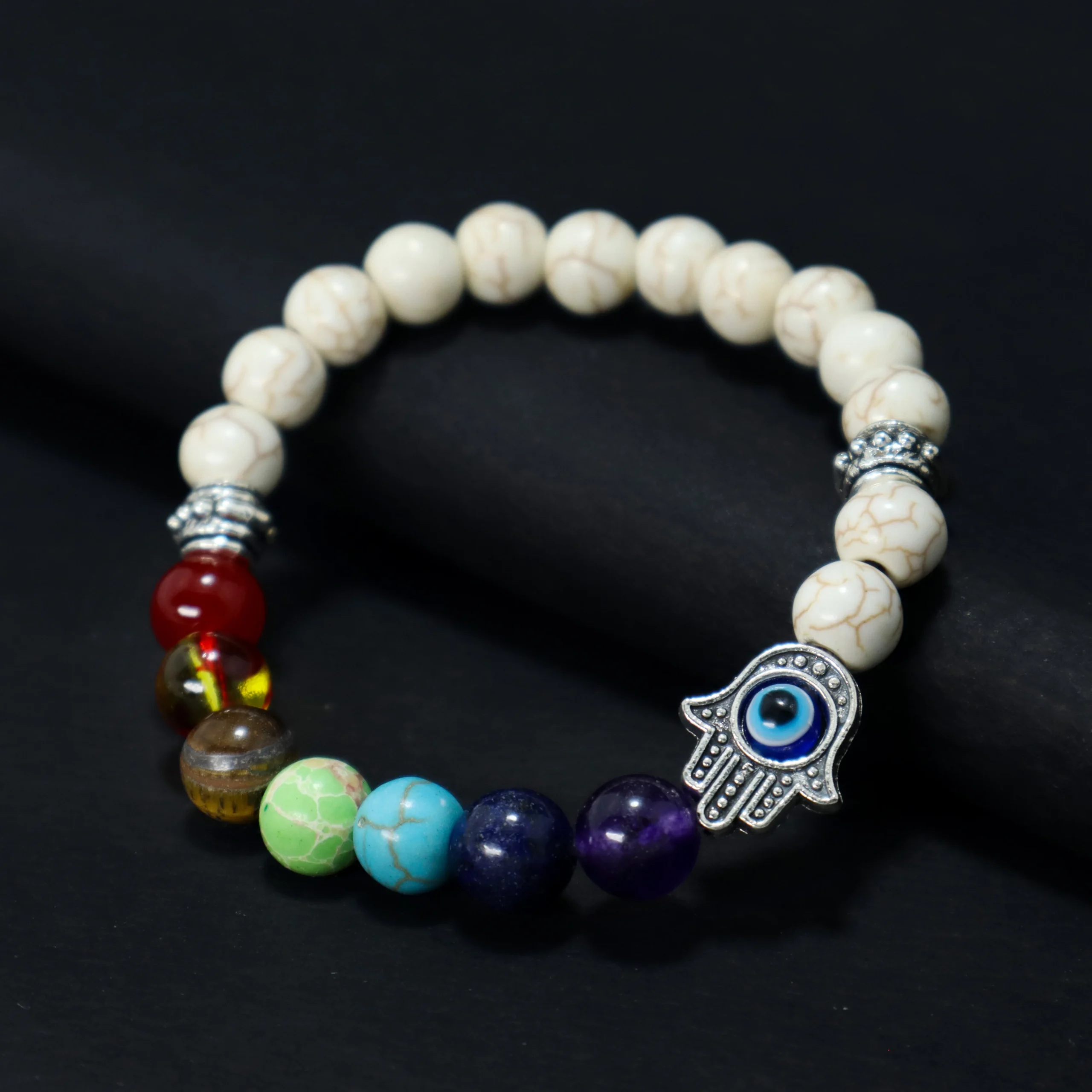 7 Chakra Evil Eye Bracelet