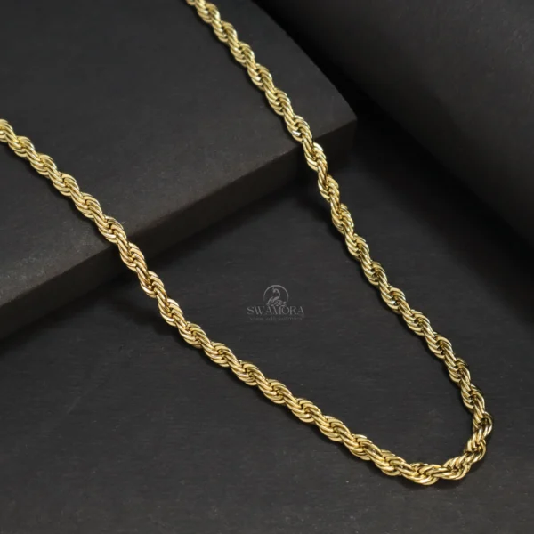 Classic Gold Plated Rope Chain