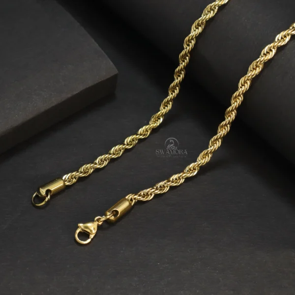Classic Gold Plated Rope Chain