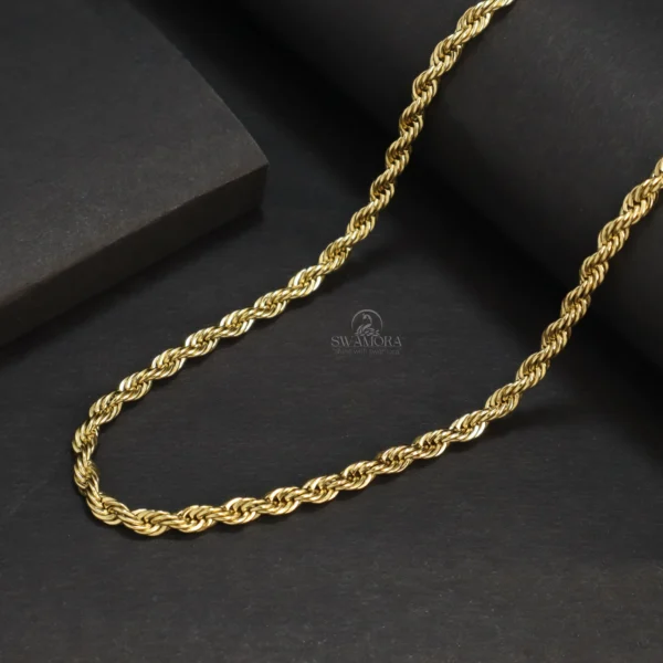 Classic Gold Plated Rope Chain