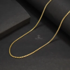 Delicate Box Chain Design Gold Plated