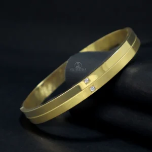 Gold Plated Round Stylish Hand Kada (For Men & Women)