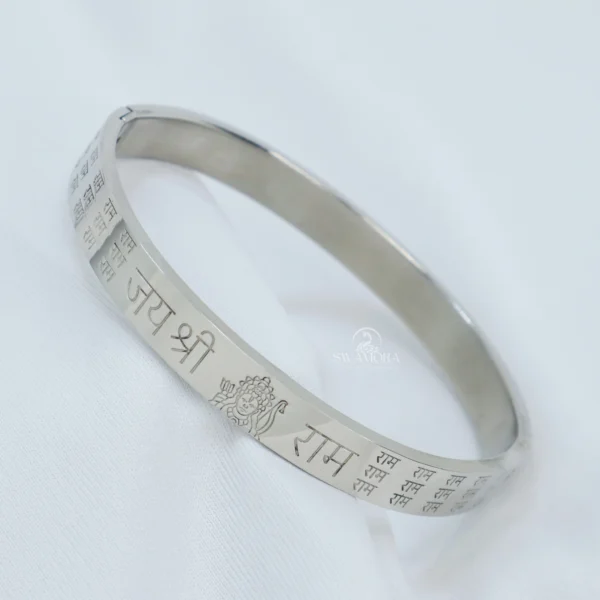 Jai Shree Ram Stainless Steel Kada