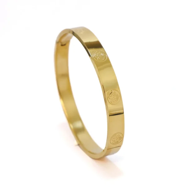 Om Men's Gold Bracelet